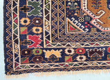 Antique Afghan Balouchi Rug 2x1.2m