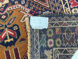 Antique Afghan Balouchi Rug 2x1.2m