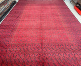 Vintage Afghan Bashiri Rug 4x2.9m