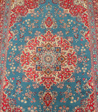 Full room size hand knotted traditional Persian Sabzevar rug 3x2m