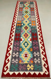 2.8m Afghan Waziri Kilim Hall Runner