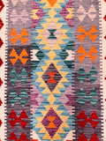 2.8m Afghan Waziri Kilim Hall Runner