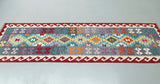 2.8m Afghan Waziri Kilim Hall Runner