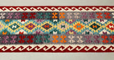 2.8m Afghan Waziri Kilim Hall Runner