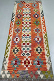 2m Afghan Waziri Kilim Hall Runner