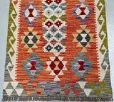 2m Afghan Waziri Kilim Hall Runner