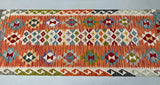 2m Afghan Waziri Kilim Hall Runner