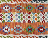 2m Afghan Waziri Kilim Hall Runner