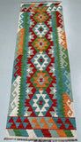 2.4m Afghan Kyber Kilim Hall Runner Shoparug
