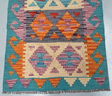2.4m Afghan Kyber Kilim Hall Runner