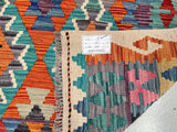 Boho Afghan Khayber Kilim Rug 2x1.5m