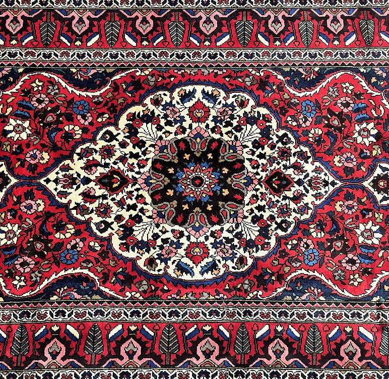 Tribal Persian Bakhtiari Rug 2.2x1.2m
