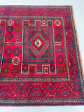 3x1.6m Tribal Persian Quchan Rug
