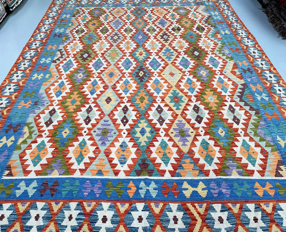 3x2.6m Boho Afghan Aryana Kilim Rug