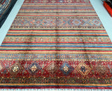 Shawl Afghan Super Kazak Rug 3.4x2.55m