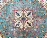 Round Afghan Kazak Rug 2.5x2.5m