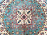 Round Afghan Kazak Rug 2.5x2.5m