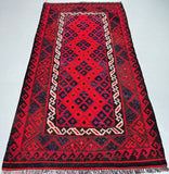 1.9x1.1m Vintage Afghan Meymaneh Kilim Rug