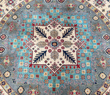 Round Afghan Kazak Rug 2.5x2.5m