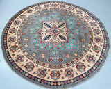 Full Room Size Genuine Hand Knotted Afghan Kazak Round Rug 250x250cm At Persian Rug Warehouse WA in Perth.
