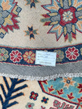 Round Afghan Kazak Rug 2.5x2.5m
