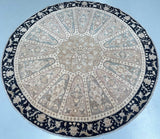 Round Afghan Chobi Rug 2x2m