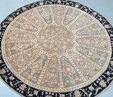 Round Afghan Chobi Rug 2x2m