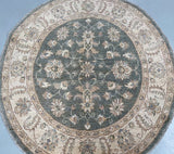 Afghan Chobi Round Rug 1.6x1.5m