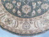 Afghan Chobi Round Rug 1.6x1.5m