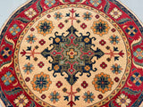 Afghan Kazak Round Rug 1.5x1.5m