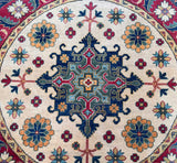 Afghan Kazak Round Rug 1.5x1.5m