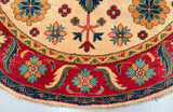 Afghan Kazak Round Rug 1.5x1.5m