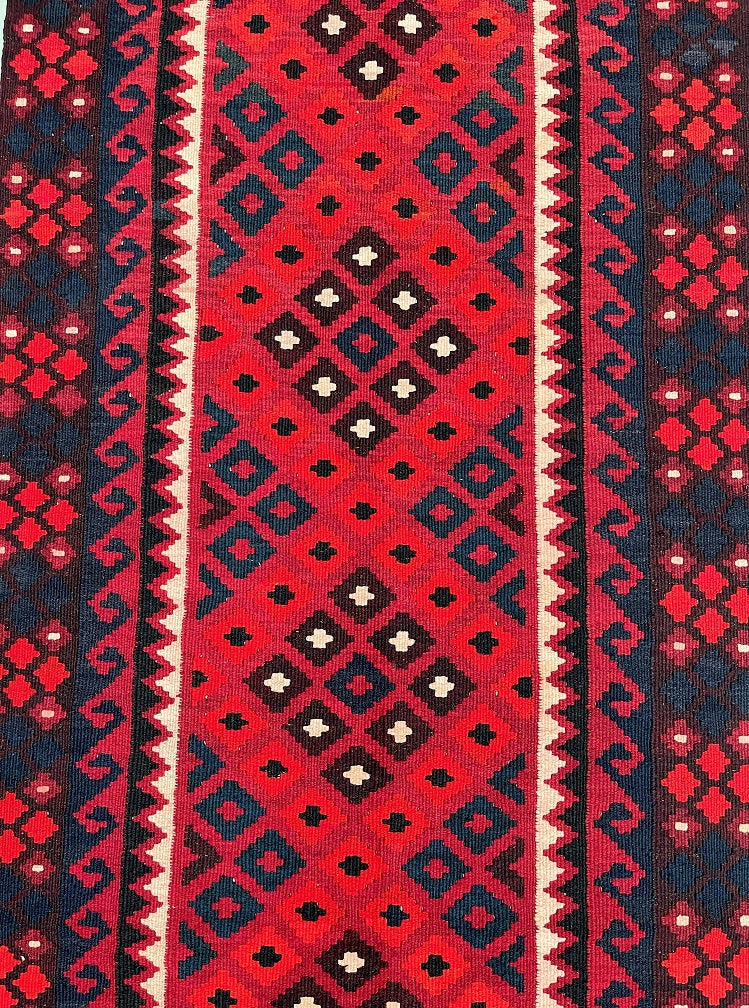 2x1m Tribal Meymaneh Afghan Kilim Rug