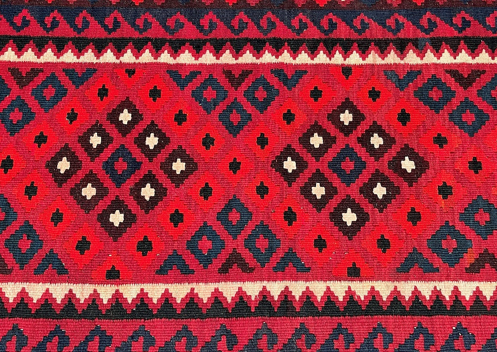 2x1m Tribal Meymaneh Afghan Kilim Rug
