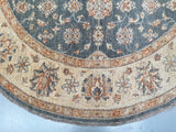 Round Afghan Chobi Rug 2x2m