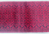 Wool Handmade Tribal Afghan Bashiri Hall Runner Rug 298x82cm Australia