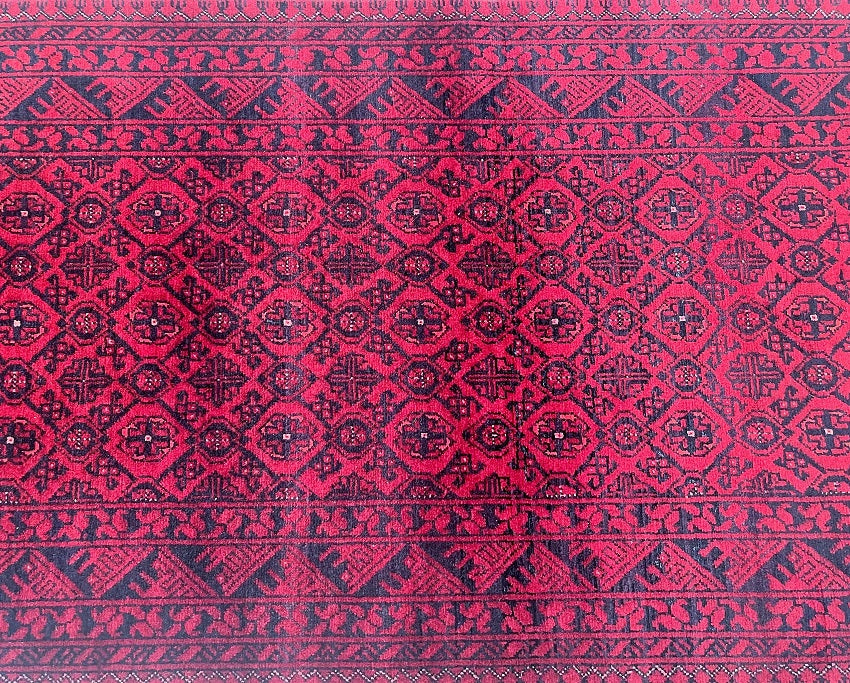 2.9m Tribal Afghan Bashiri Hall Runner