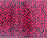 Wool Handmade Tribal Afghan Bashiri Hall Runner Rug 298x82cm Shoparug
