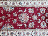 2.9m long lambs wool handmade Afghan Ziegler Chobi hall runner rug Perth