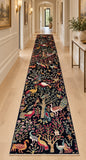 Extra long wool hand knotted Afghan Chobi hall runner rug 413x80cm Australia