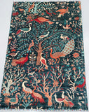 Decorative Coffee Table Size Genuine Hand Knotted Afghan Chobi Rug