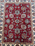Pure wool hand knotted Afghan Chobi rug 200x155cm Australia
