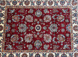 Pure wool hand knotted Afghan Chobi rug 200x155cm Perth