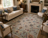 Lambs Wool Hand Knotted Afghan Chobi Rug 238x170cm Perth
