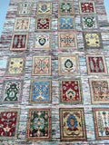 Full room size pure wool hand knotted Afghan Chobi rug 3x2m Perth