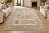 Full room size pastel tone handmade Afghan Chobi rug 297x200cm Perth