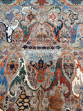 Large Room Size Authentic Hand Knotted Afghan Chobi Rug 3.5x2.7m