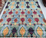Large room size wool handmade Afghan Chobi rug 356x267cm Australia