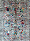 Decorative Merino wool handmade Afghan Sultani Chobi rug 2.1x1.5m