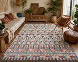 Large room size berber style handmade Afghan Gabbeh rug 3.8x2.5m
